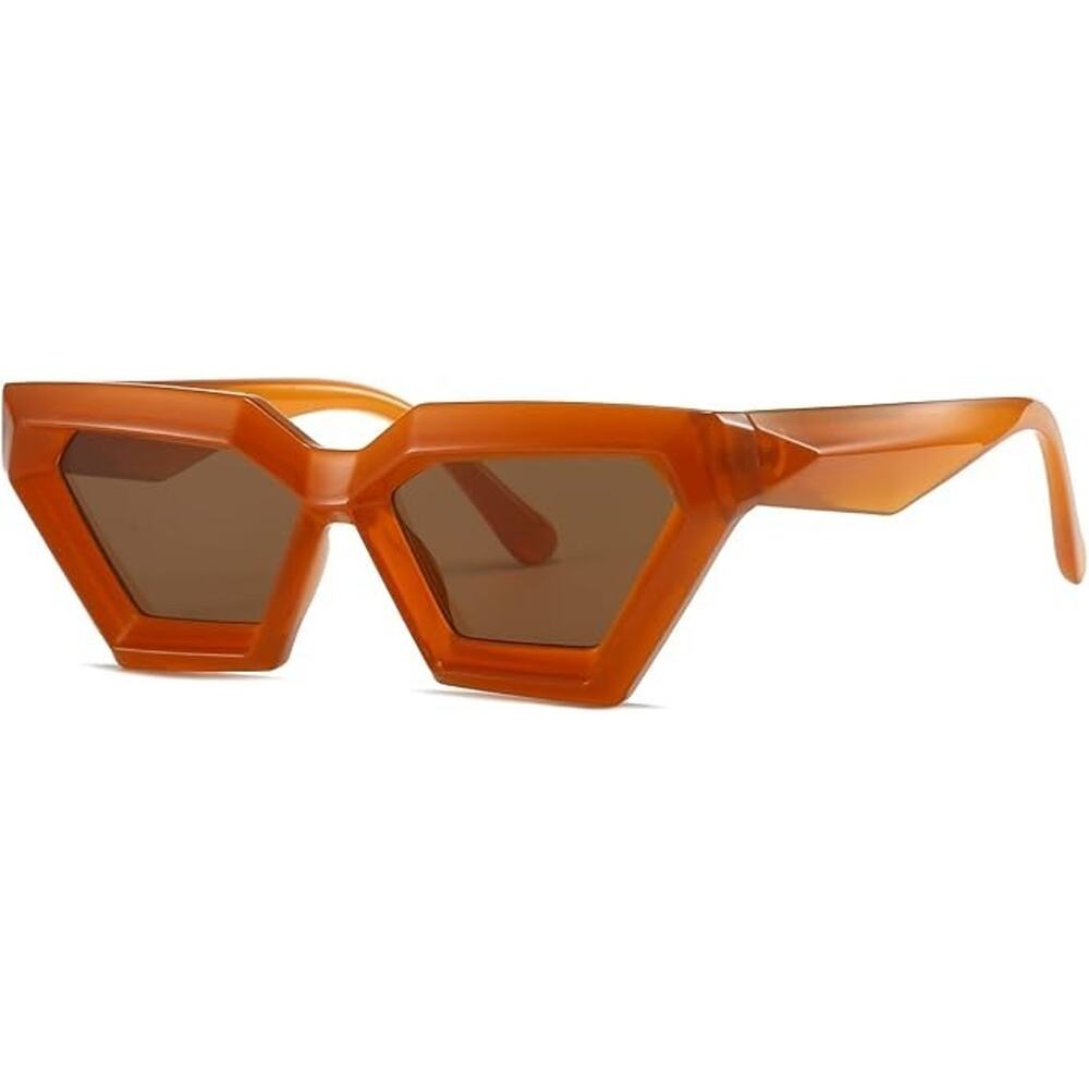 Luxury Thick Frame Cat Eye Sunglasses for Women Vintage Trendy 2 pair - Picture 8 of 9